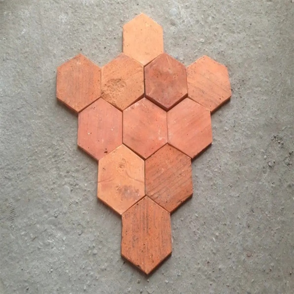 KR2 – Reclaimed Hex Terracotta Tiles