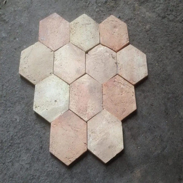 KY2 – Reclaimed Hex Terracotta Tiles