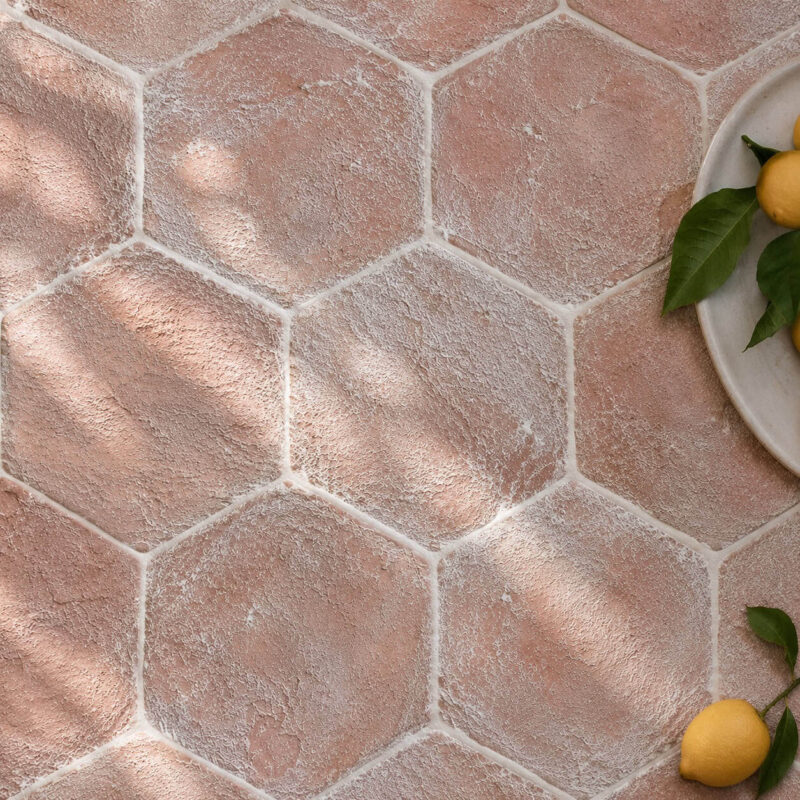 NK7 – Hexagon Terracotta Brick Tiles