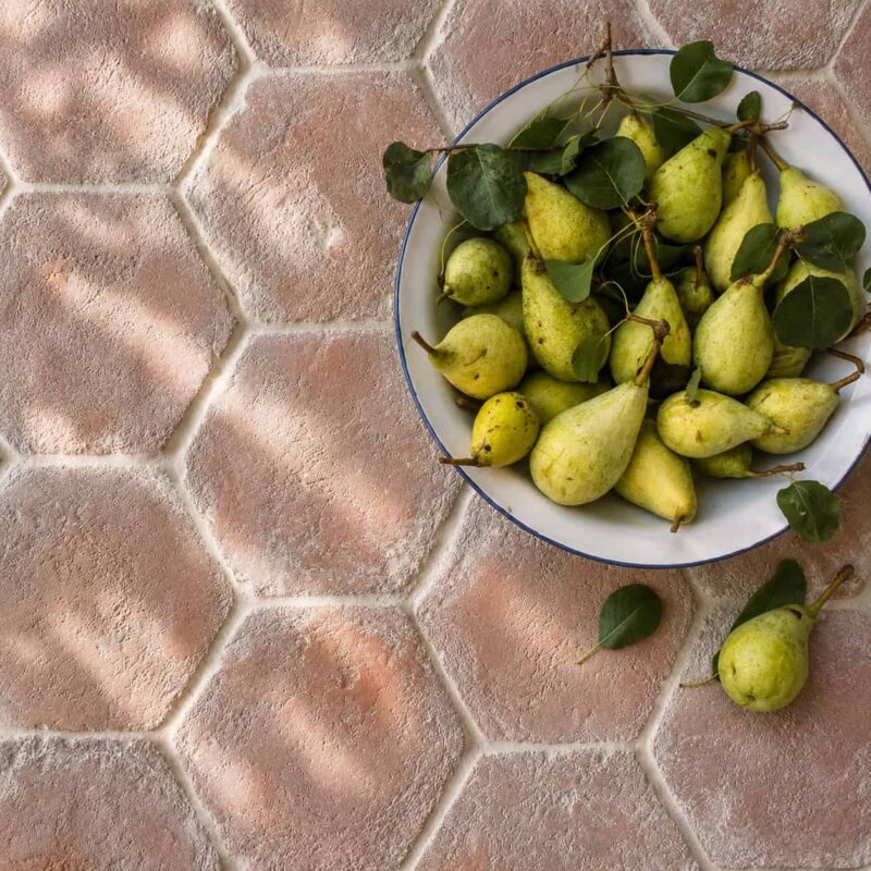 NK7 – Hexagon Terracotta Brick Tiles