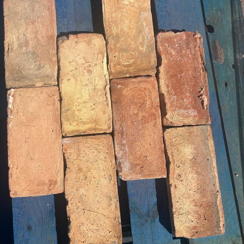 Apricot brick tiles